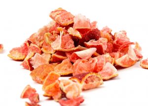 Freeze dried 10mm Red Centre Lime chips